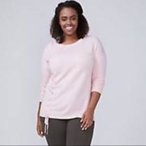 NWT 22/24 pink Lane Bryant sweater with ribbon